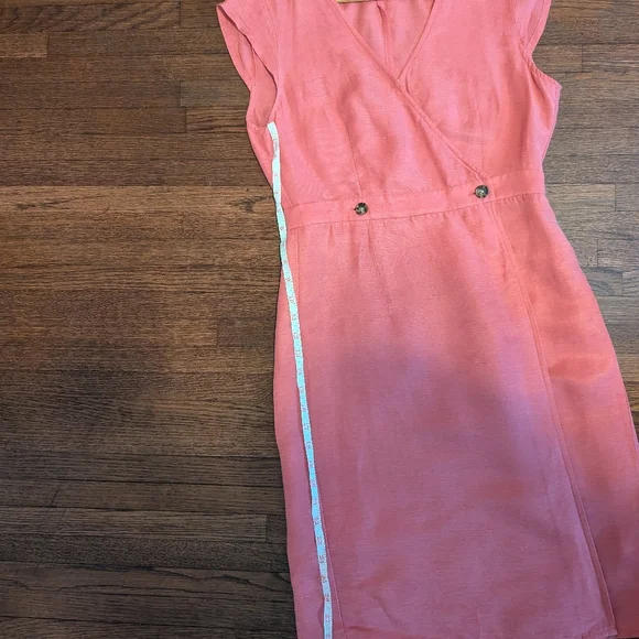 Pink J Crew Linen Blend Dress - Picture 4 of 6